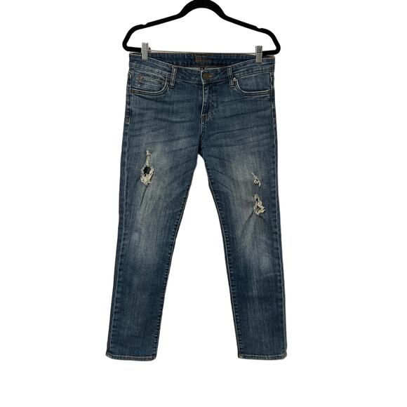 Kut from the Kloth Denim - Kut from the Kloth Straight Leg Distressed Jeans, Size 6, #1137-L